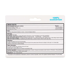 The back of a Globe Dual-Action Cream 1oz package lists drug facts, active ingredients, uses, warnings, directions, and customer service info, with "100% GUARANTEED" in blue at the top right.