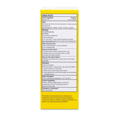 The back of a Globe Muscle & Joint Vanishing Scent Gel (3 oz) box lists drug facts for this non-greasy pain reliever with 2.5% menthol, including uses, warnings, directions, inactive ingredients, and contact info—printed in black on a white label.