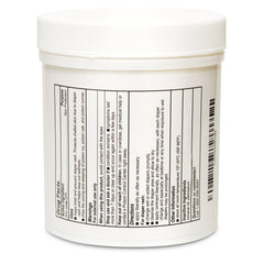 A white plastic 16oz jar of Globe Zinc Oxide Ointment with a label in black text showing directions, warnings, and product info. The closed lid and plain background emphasize this essential diaper rash treatment.