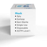 Globe Earloop Procedure Face Mask 3-Ply 50 pc/Box
