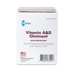 Globe Vitamin A & D Ointment | First Aid & Skin Protectant with Vitamins A & D | 5g Packets, 144-Packets Box| Lanolin & Petrolatum Formula| for Men, Women & Baby Skin | Made in The USA