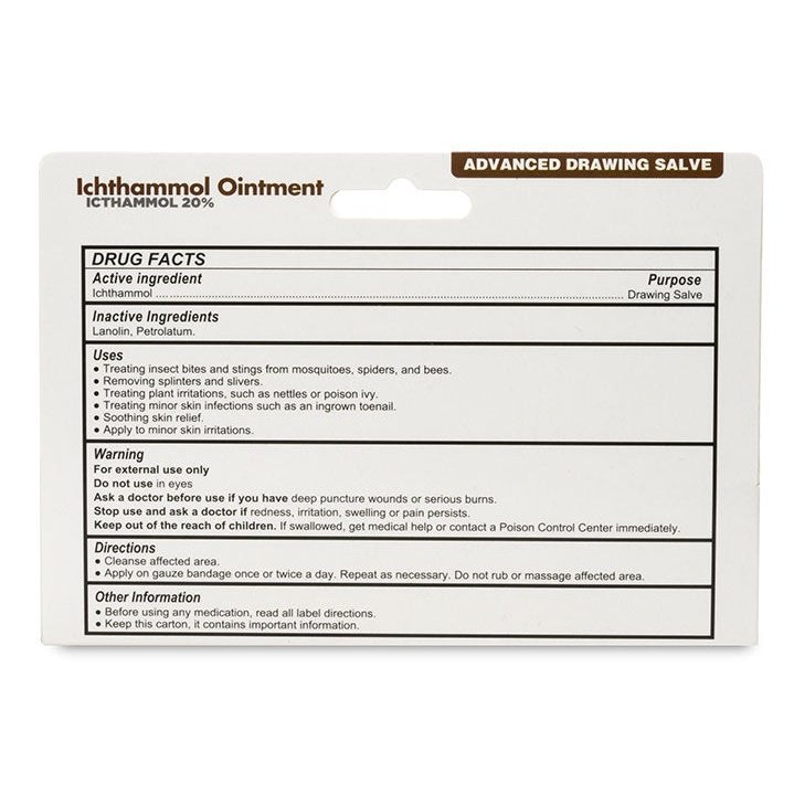 Ichamathol Ichthammol Ointment Drawing Salve – TriSelfcare